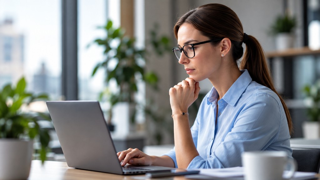 Specialist reviewing SEO actions