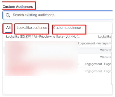 Similar audiences on Facebook