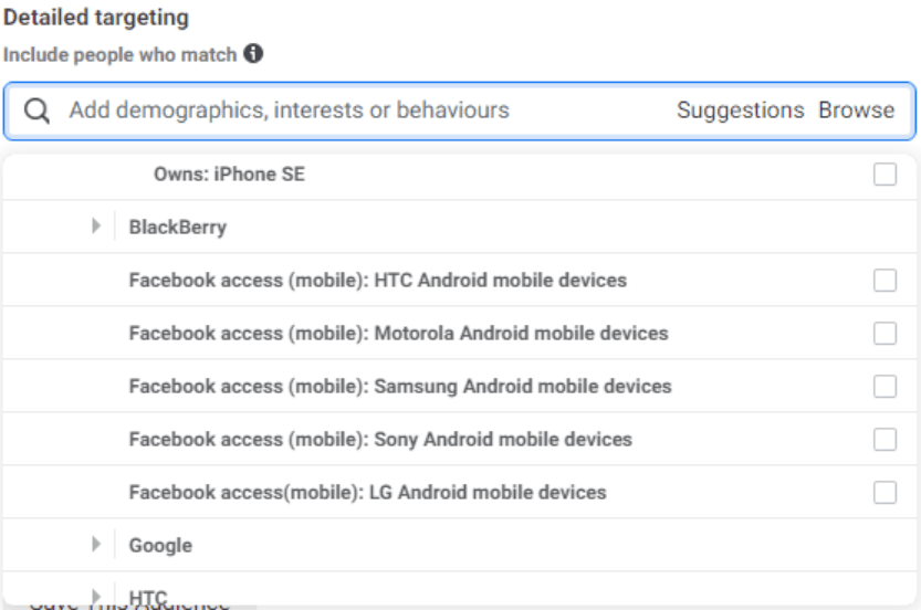 Detailed targeting