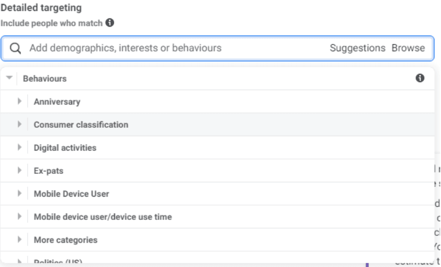 Detailed targeting