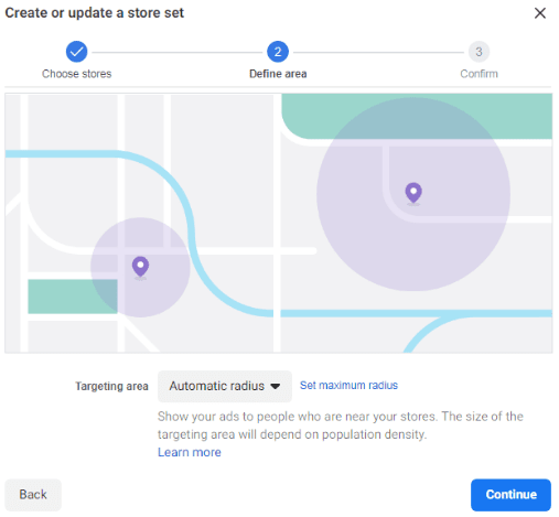 Create store addresses on Facebook