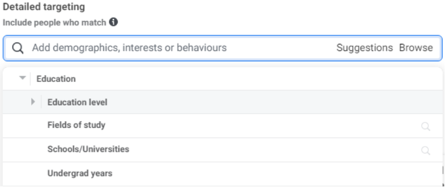 Detailed targeting