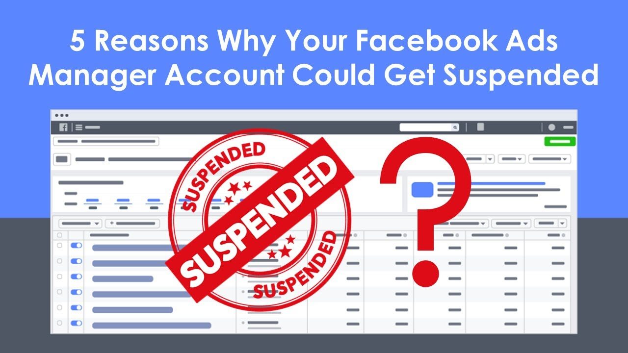 Solving the Ad Account Suspended Issue