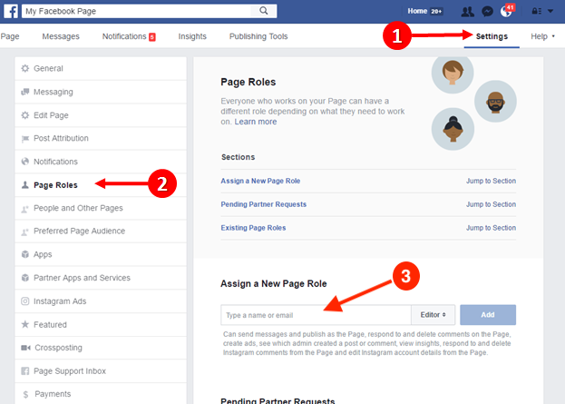 Facebook page