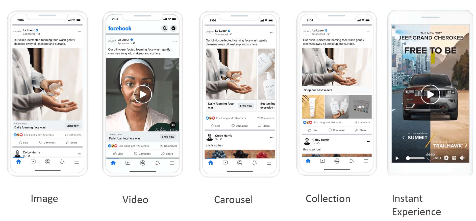 Types of campaigns on Facebook