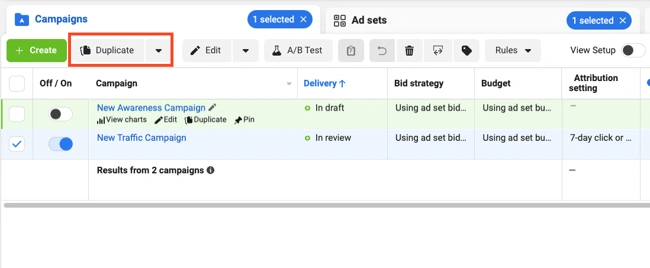 Run ad experiments
